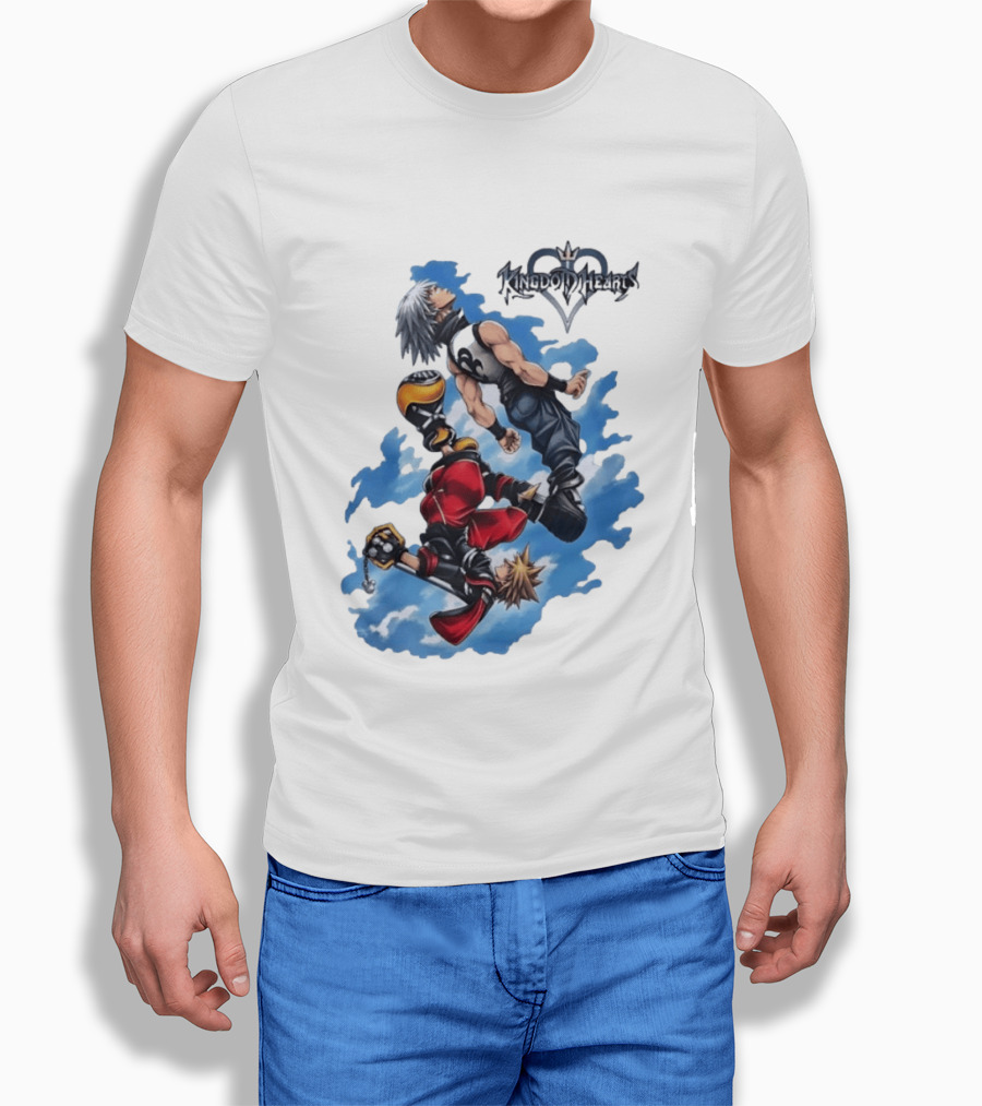 Kingdom Hearts Sora Riku Sky Square Enix T-Shirt