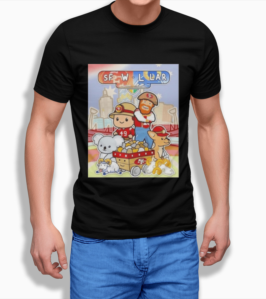 San Francisco 49ers Dig Up A Win SF W L LAR Australia T-Shirt