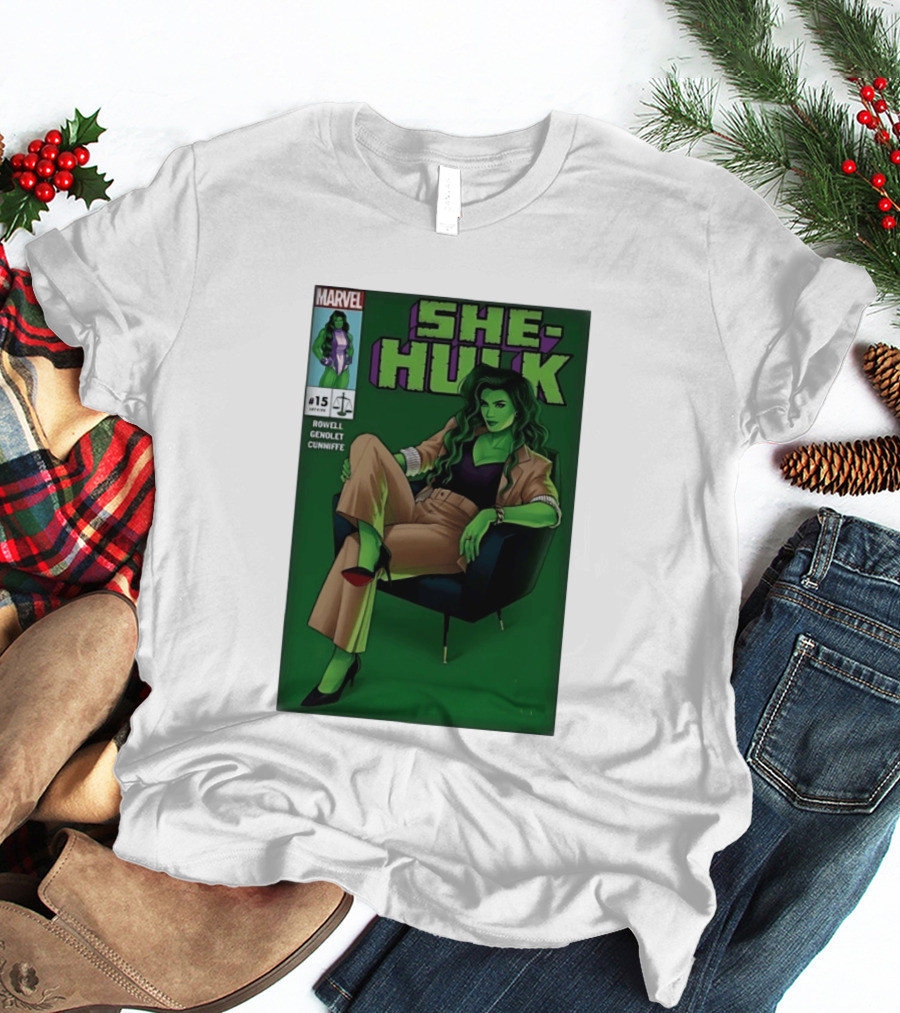 Marvel She Hulk Issue 15 Comic Book Cover Rowell Genolet Cunniffe T-Shirt