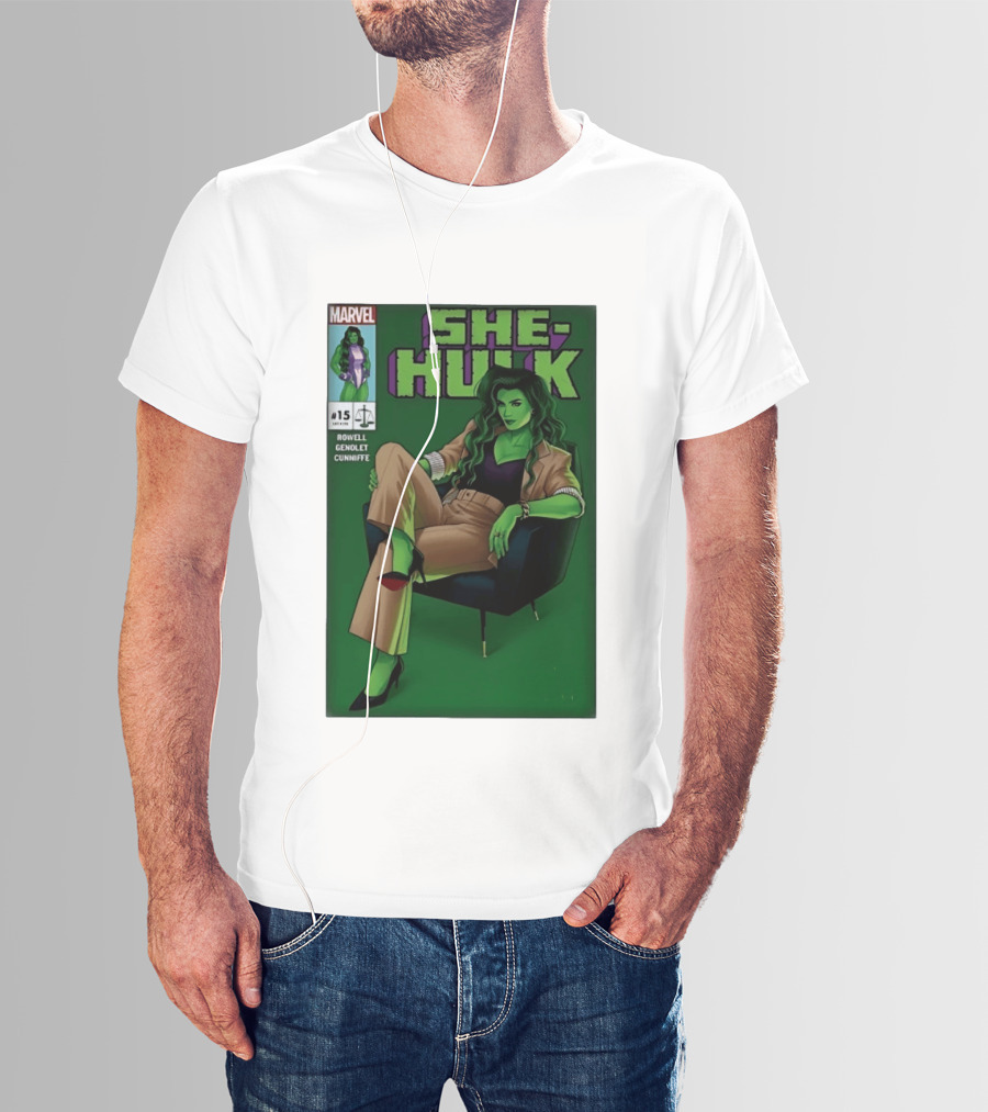 Marvel She Hulk Issue 15 Comic Book Cover Rowell Genolet Cunniffe T-Shirt