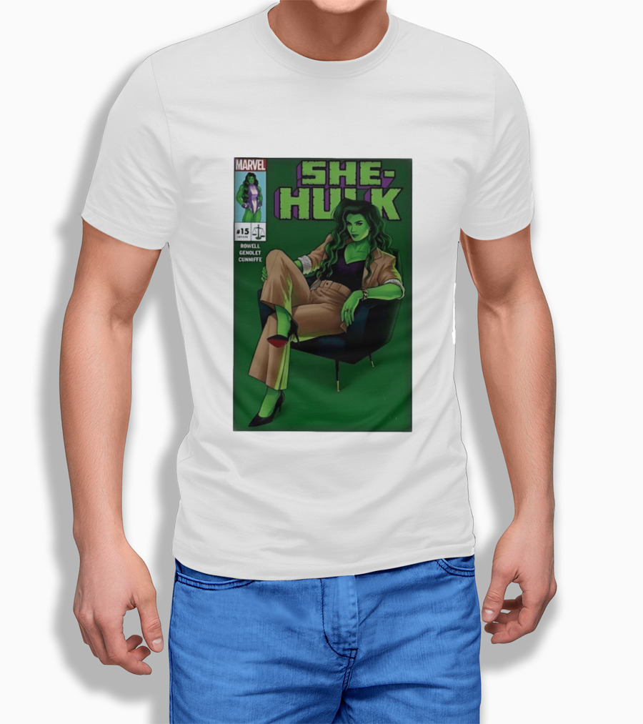 Marvel She Hulk Issue 15 Comic Book Cover Rowell Genolet Cunniffe T-Shirt