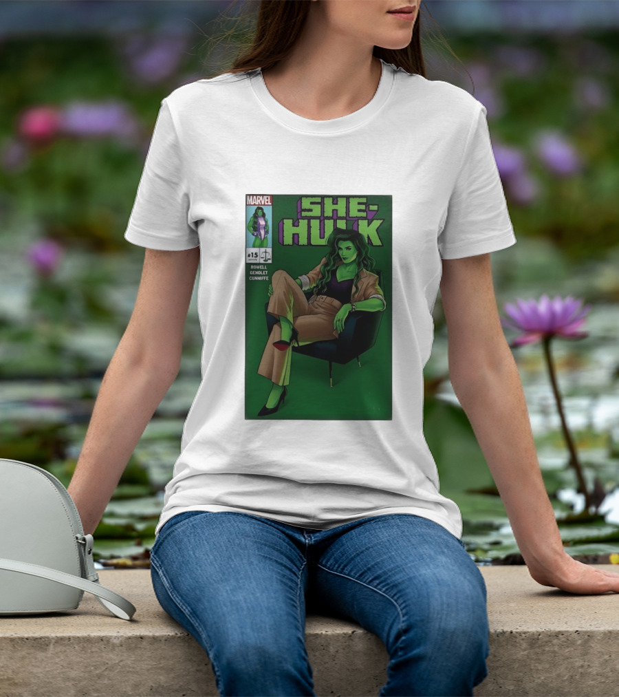 Marvel She Hulk Issue 15 Comic Book Cover Rowell Genolet Cunniffe T-Shirt