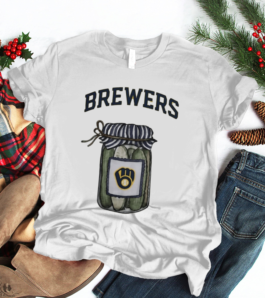 Milwaukee Brewers Pickle Jar MLB Baseball Brewers T-Shirt