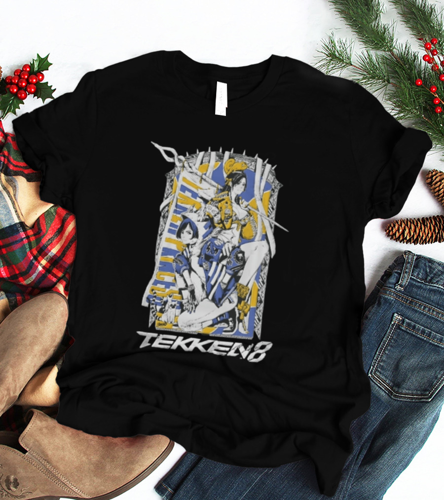 Tekken 8 Team Princess Anime Female Fighters Art Chameleon Flag T-Shirt