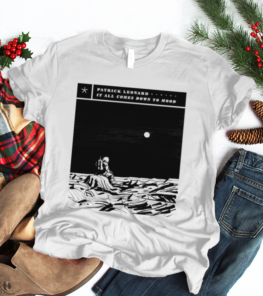 Patrick Leonard It All Comes Down To Mood Moonlit Ocean Scene T-Shirt