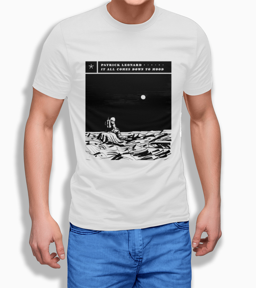 Patrick Leonard It All Comes Down To Mood Moonlit Ocean Scene T-Shirt