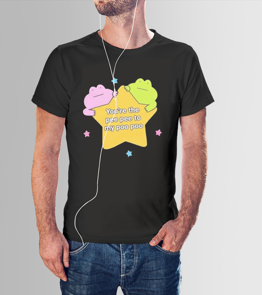 You're The Pee Pee To My Poo Poo Frogs Star Cute Pastel Kawaii Frogs T-Shirt