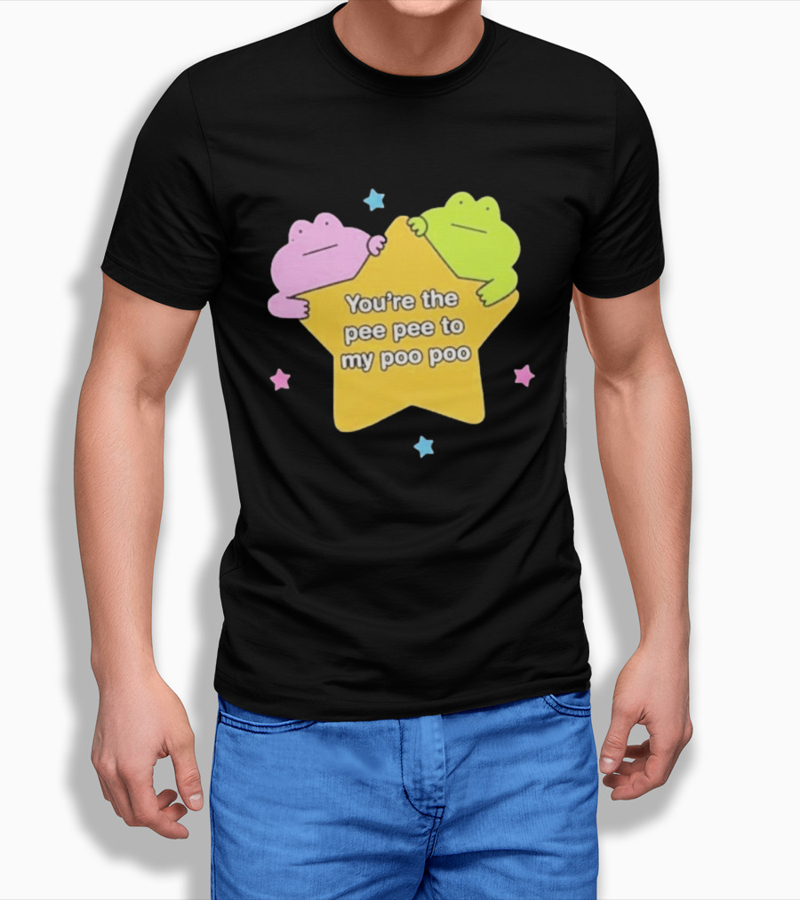 You're The Pee Pee To My Poo Poo Frogs Star Cute Pastel Kawaii Frogs T-Shirt