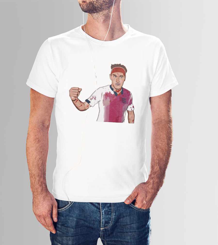 Terry Butcher England Football Iconic Bloodied Headband Moment Football Fans T-Shirt