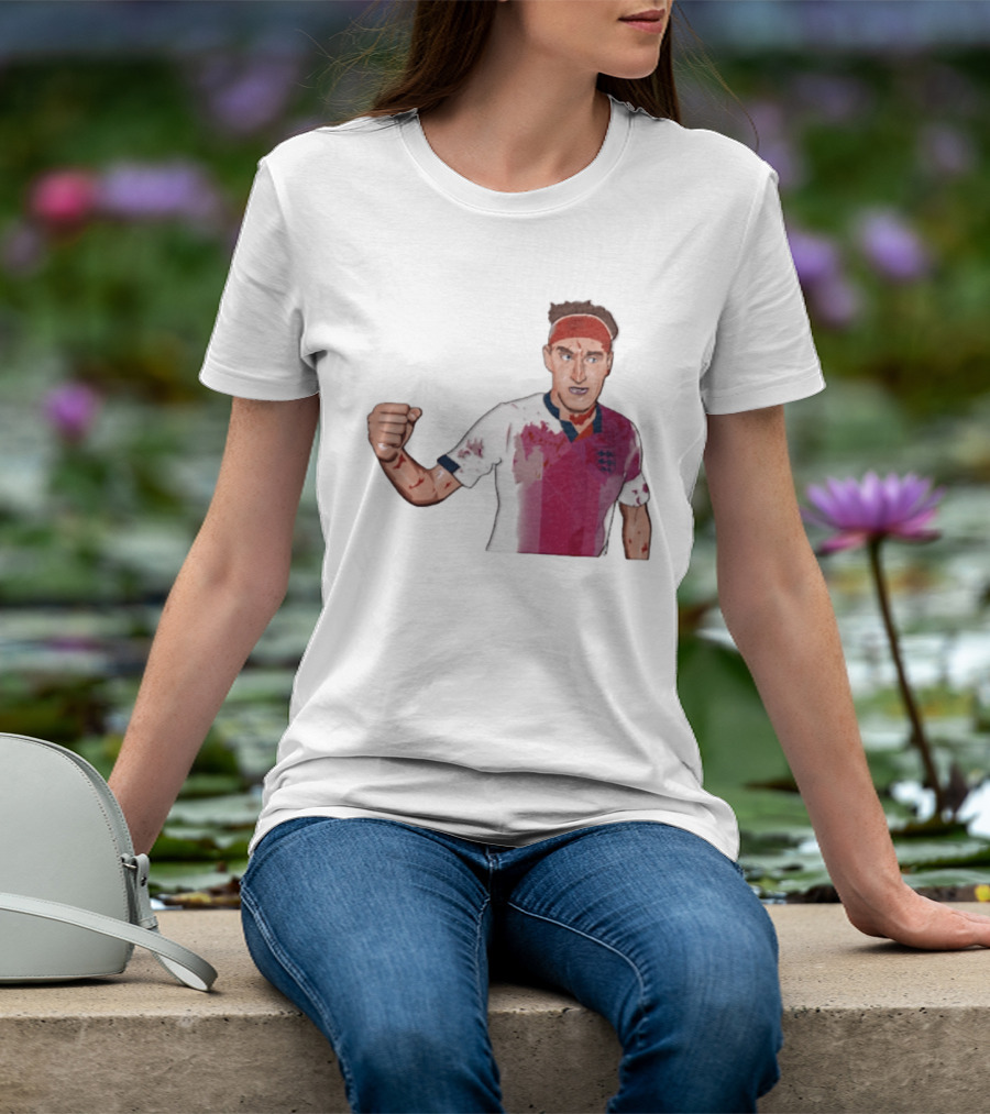 Terry Butcher England Football Iconic Bloodied Headband Moment Football Fans T-Shirt