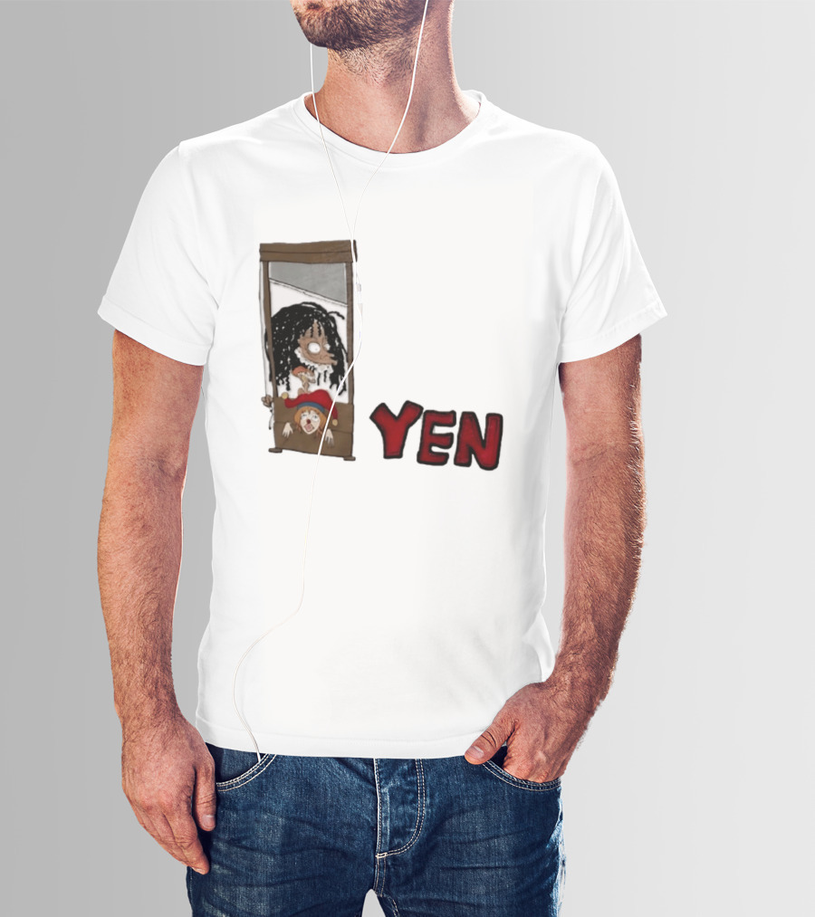 Yen Guillotine Clown Head Cartoon T-Shirt