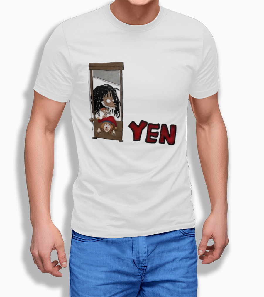Yen Guillotine Clown Head Cartoon T-Shirt