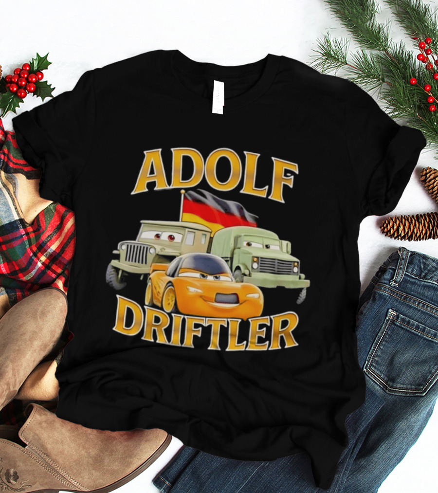 Adolf Driftler German Car Cartoon T-Shirt