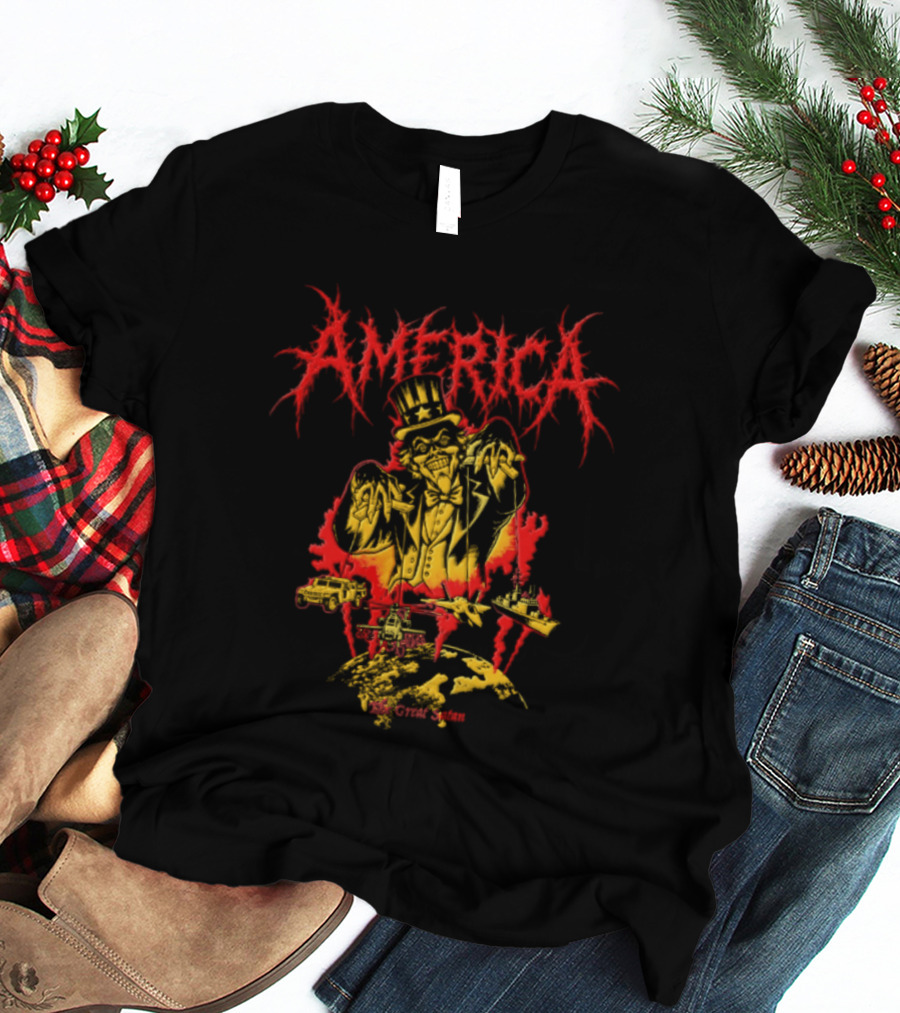 America The Great Satan Uncle Sam Puppet Master T-Shirt