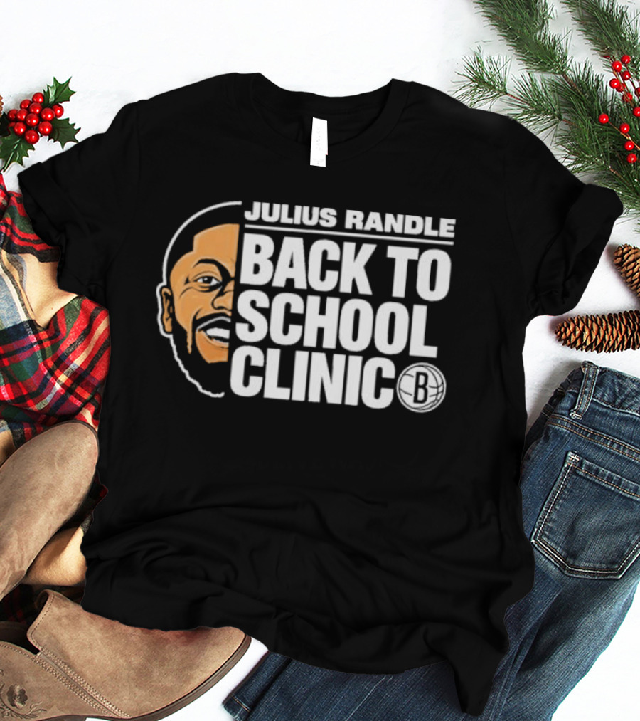 Julius Randle Back To School Clinic Special Event With Iconic Basketball T-Shirt