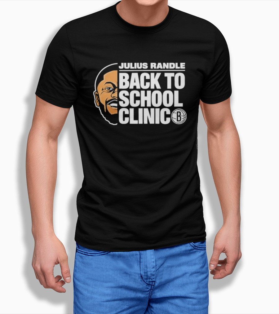 Julius Randle Back To School Clinic Special Event With Iconic Basketball T-Shirt