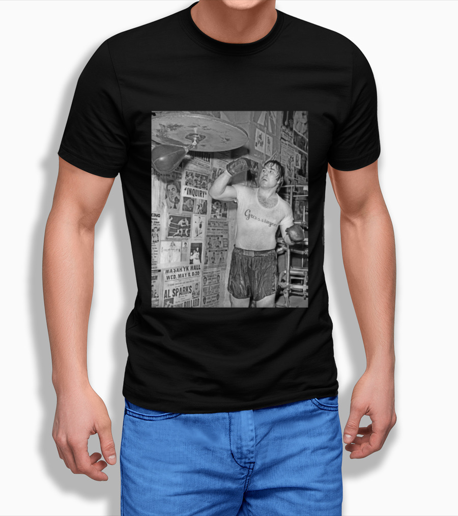 Boxing Legend George Chuvalo Training At Grossinger's Gym Historical Photograph T-Shirt