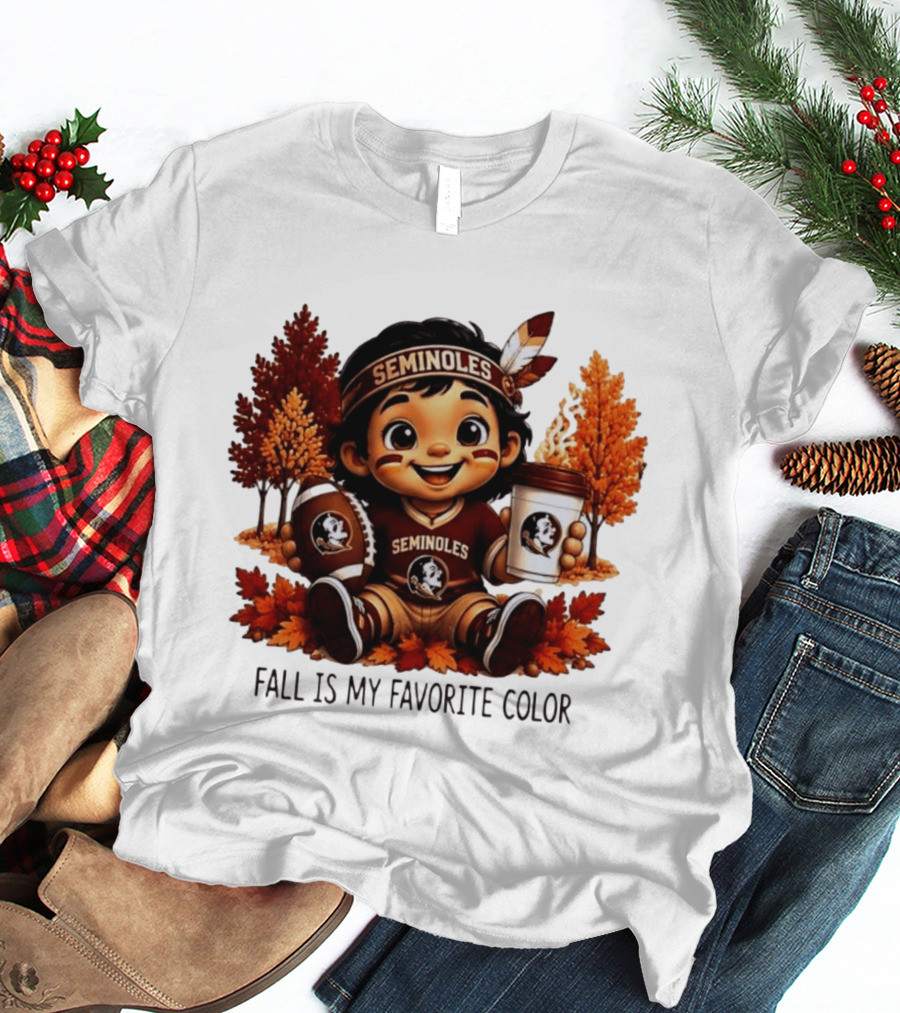 Florida State Seminoles Fall Is My Favorite Color Leaves Football Coffee Toddler T-Shirt