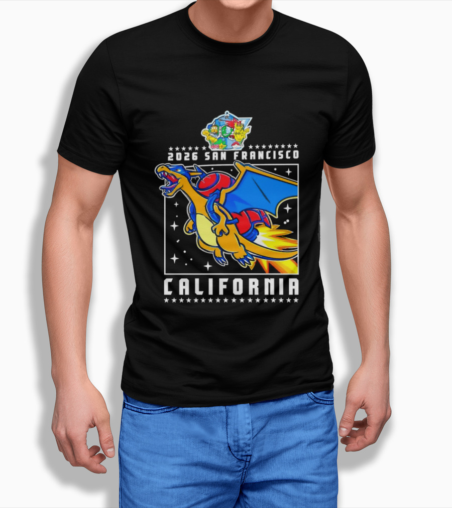 Pokémon Worlds 2026 Charizard San Francisco California T-Shirt