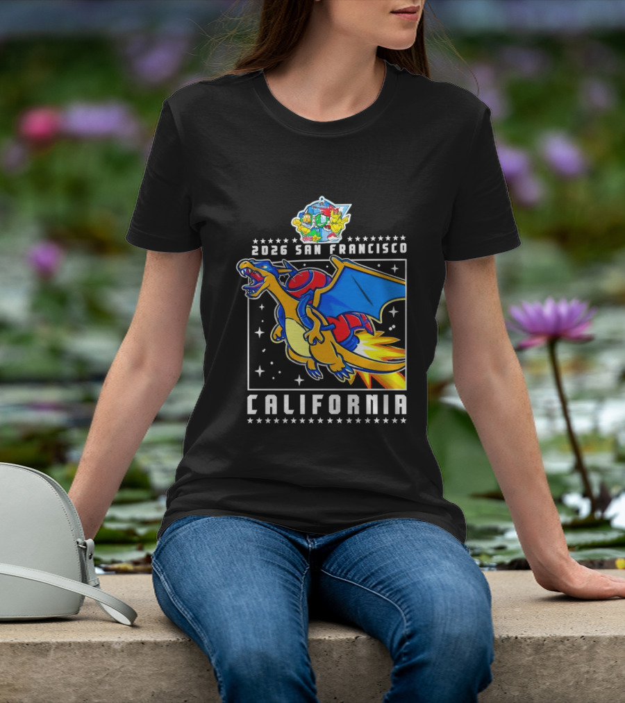 Pokémon Worlds 2026 Charizard San Francisco California T-Shirt