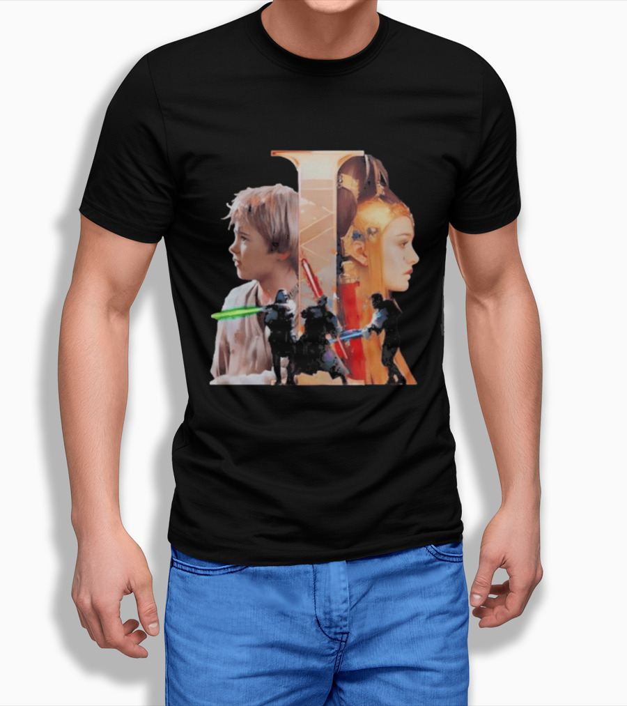 Rebel Scums The Phantom Menace 25th Anniversary Celebration With Iconic Characters And Lightsabers T-Shirt