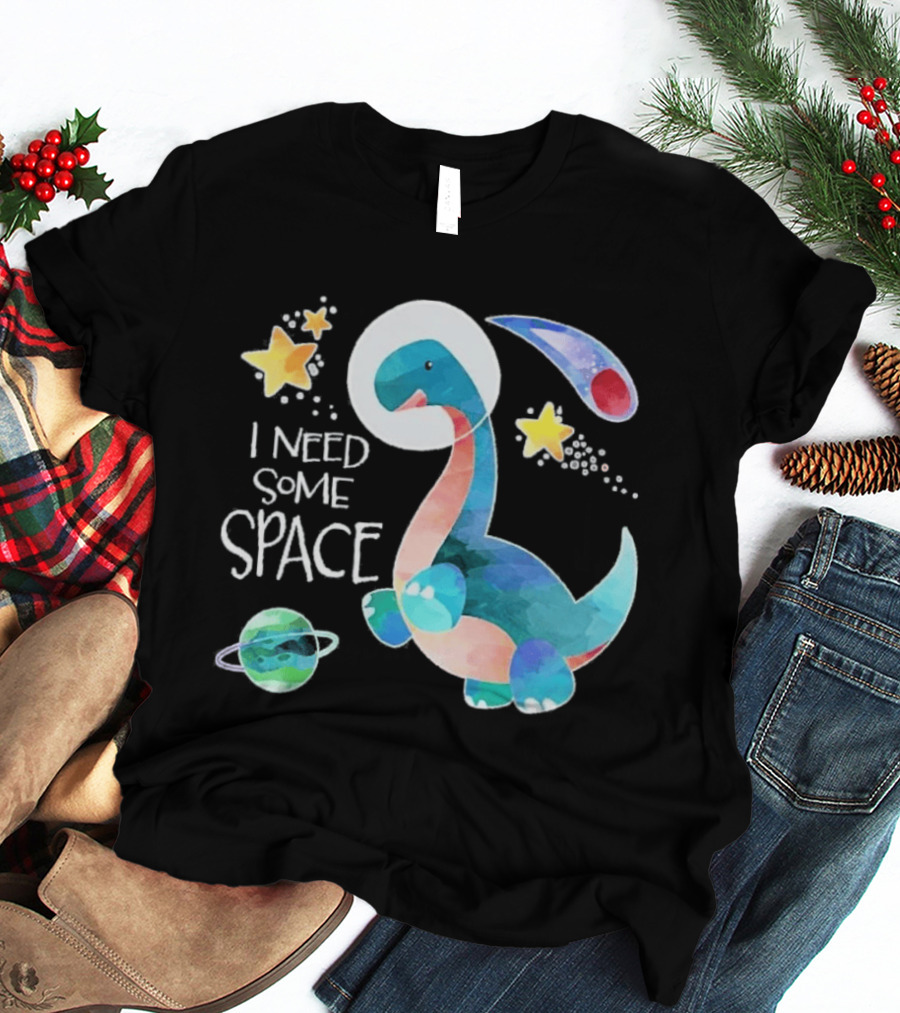 I Need Some Space Dinosaur Astronaut With Stars Planet Youth T-Shirt