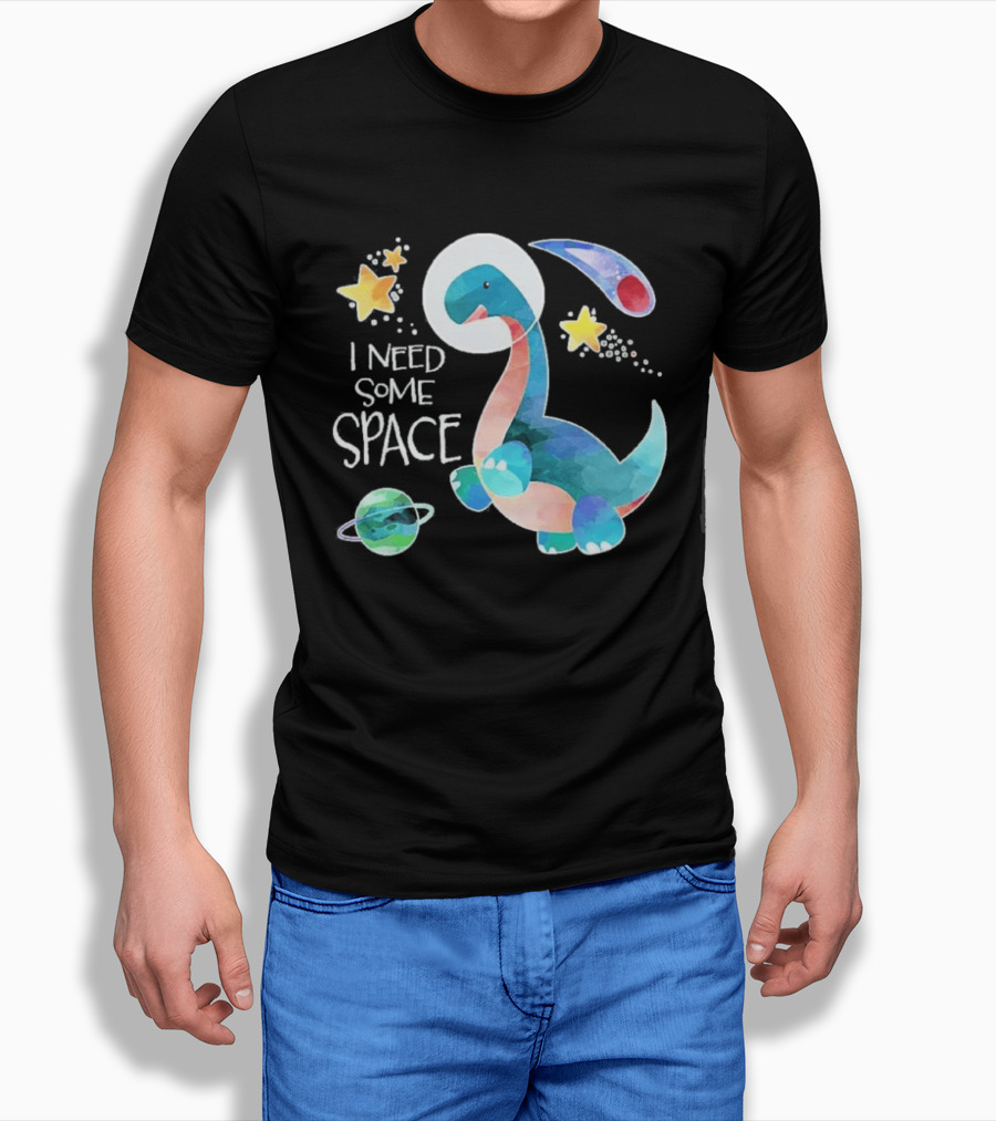 I Need Some Space Dinosaur Astronaut With Stars Planet Youth T-Shirt