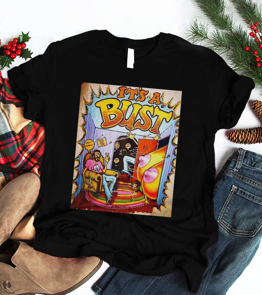It's A Bust 1975 Zap Comix Cartoon Explosion T-Shirt
