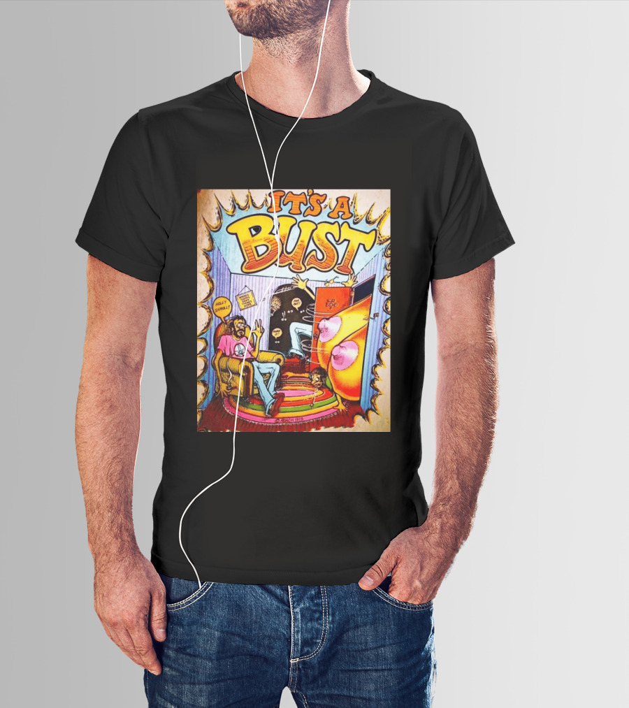It's A Bust 1975 Zap Comix Cartoon Explosion T-Shirt