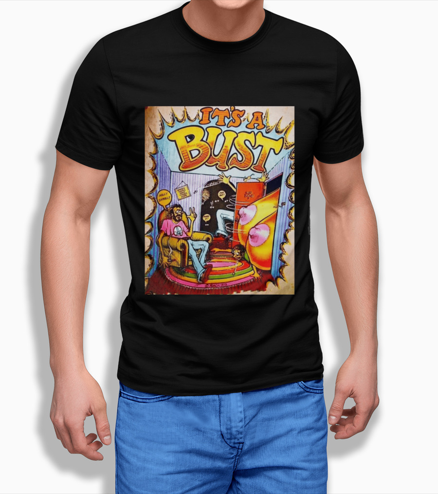 It's A Bust 1975 Zap Comix Cartoon Explosion T-Shirt