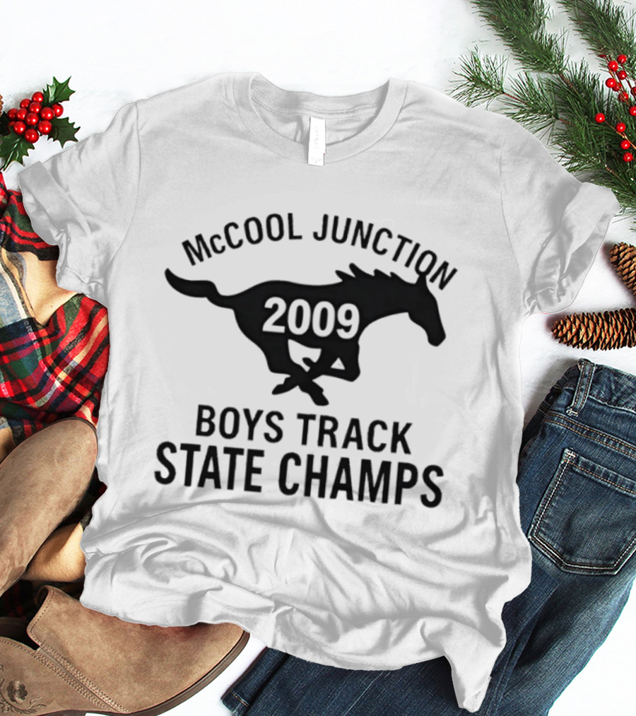 McCool Junction 2009 Boys Track State Champs Running Horse T-Shirt