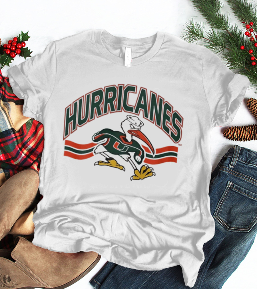Miami Hurricanes Sebastian The Ibis Sports Team T-Shirt