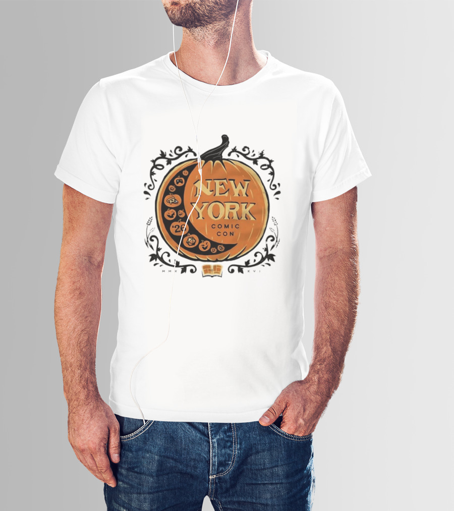 New York Comic Con 2026 Pumpkin Halloween Decor T-Shirt