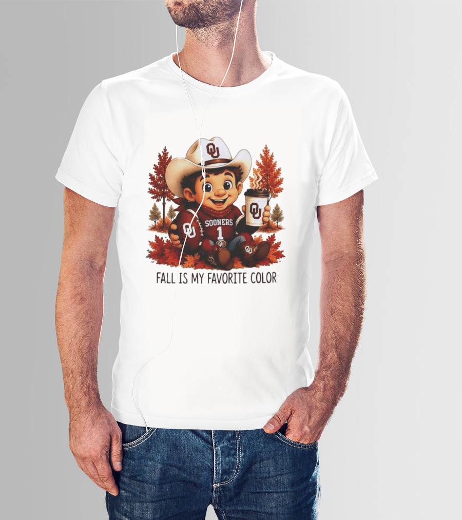 Oklahoma Sooners Fall Is My Favorite Color OU Sooners Football Autumn T-Shirt
