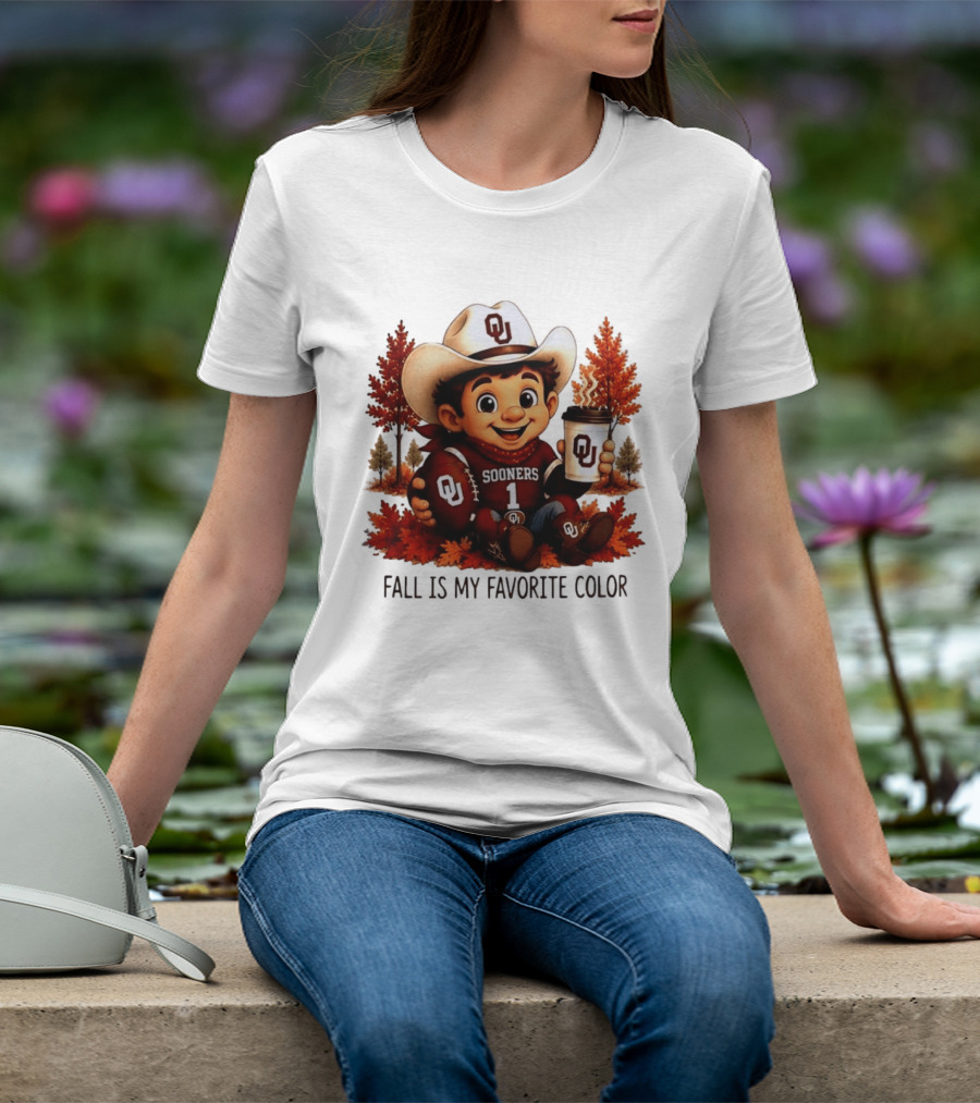 Oklahoma Sooners Fall Is My Favorite Color OU Sooners Football Autumn T-Shirt