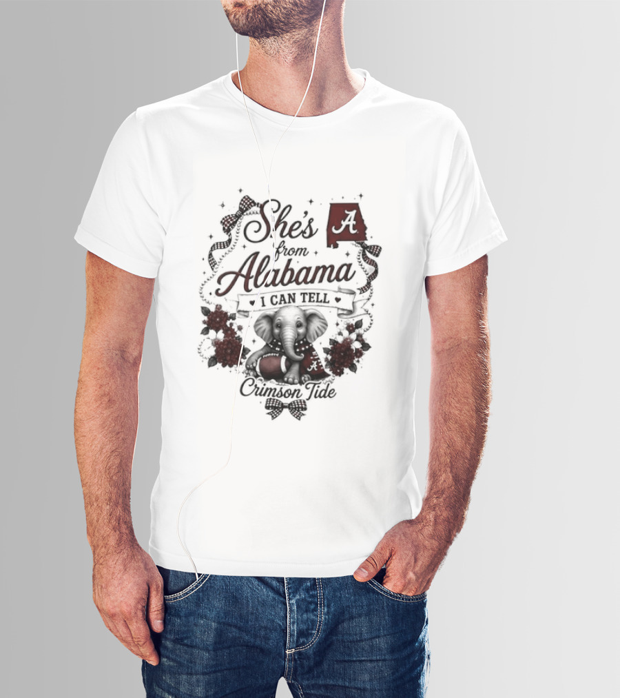 Crimson Tide She's From Alabama I Can Tell T-Shirt