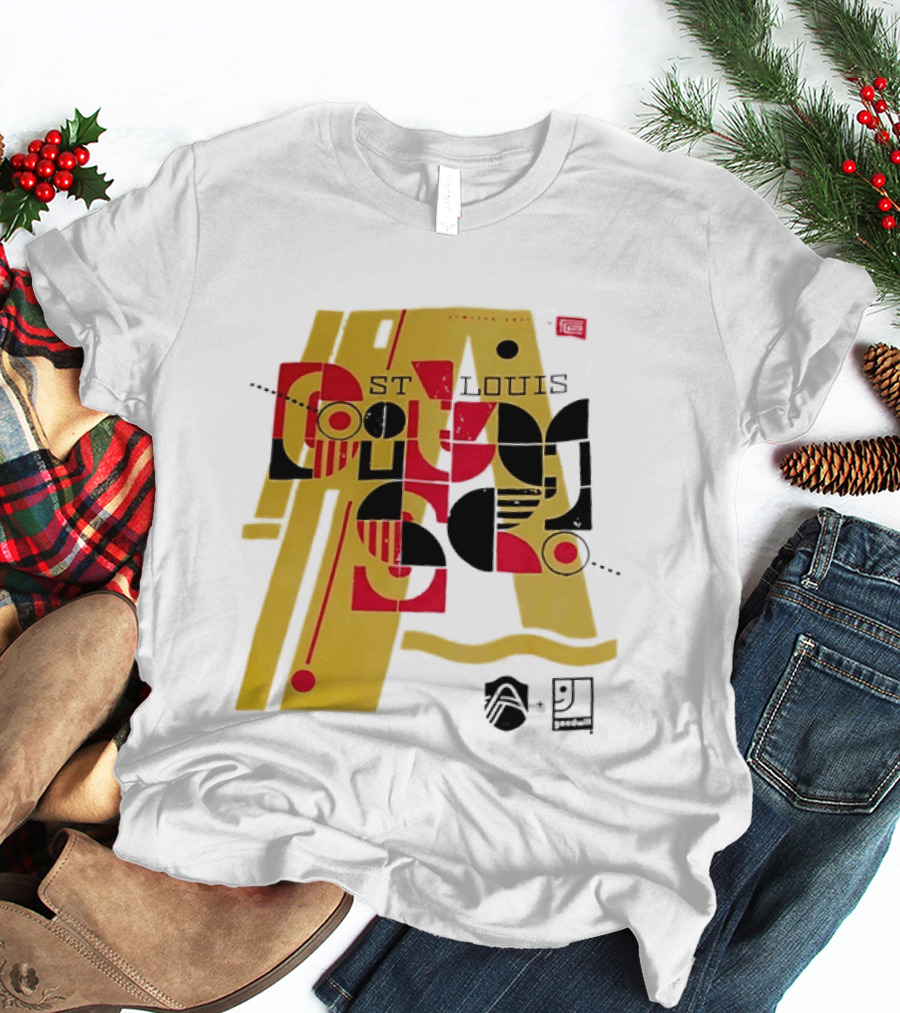 St Louis Football Limited Edition Goodwill Geometric Abstract 91 T-Shirt