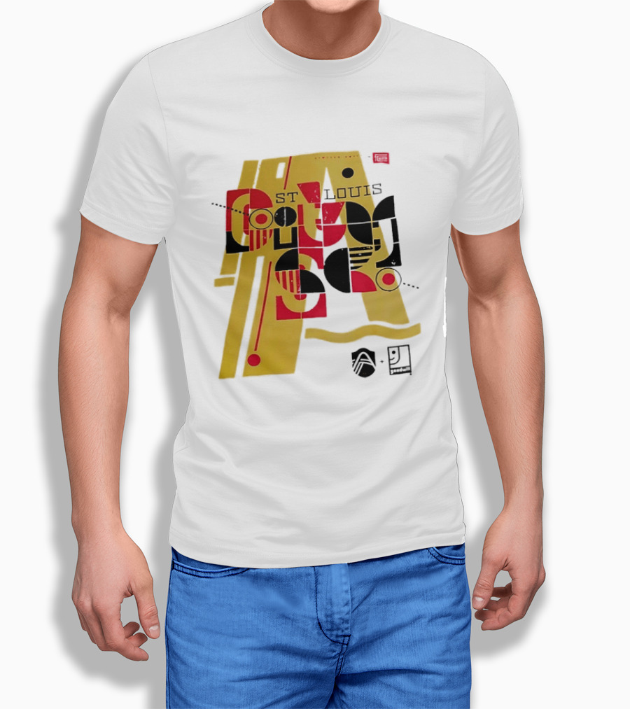St Louis Football Limited Edition Goodwill Geometric Abstract 91 T-Shirt
