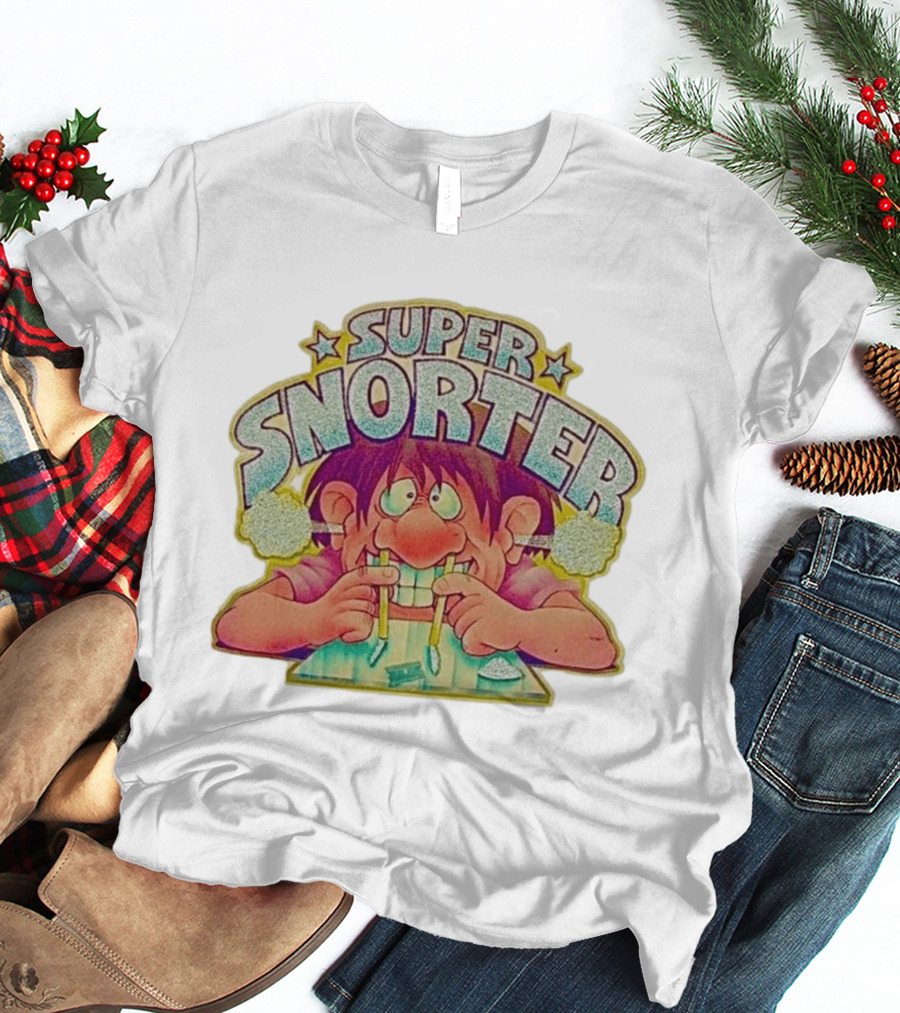 Super Snorter Cartoon Character 1978 Retro Humor T-Shirt