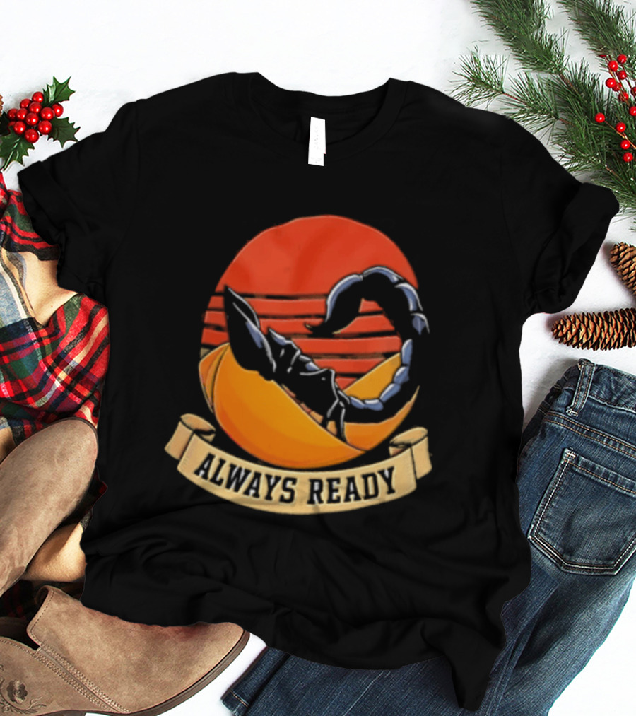 Always Ready Scorpion Desert Sunset Ribbon T-Shirt