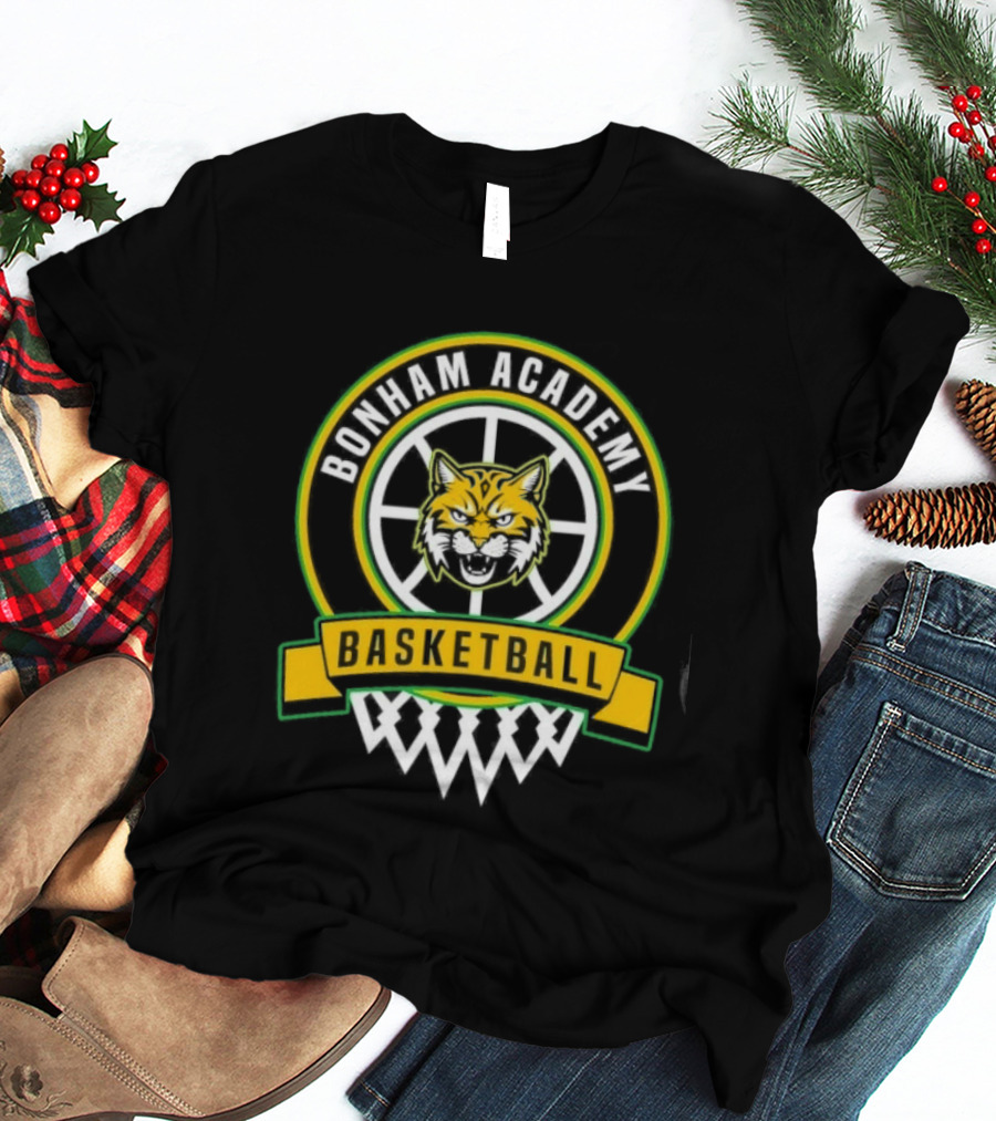 Bonham Academy Basketball Wolf T-Shirt