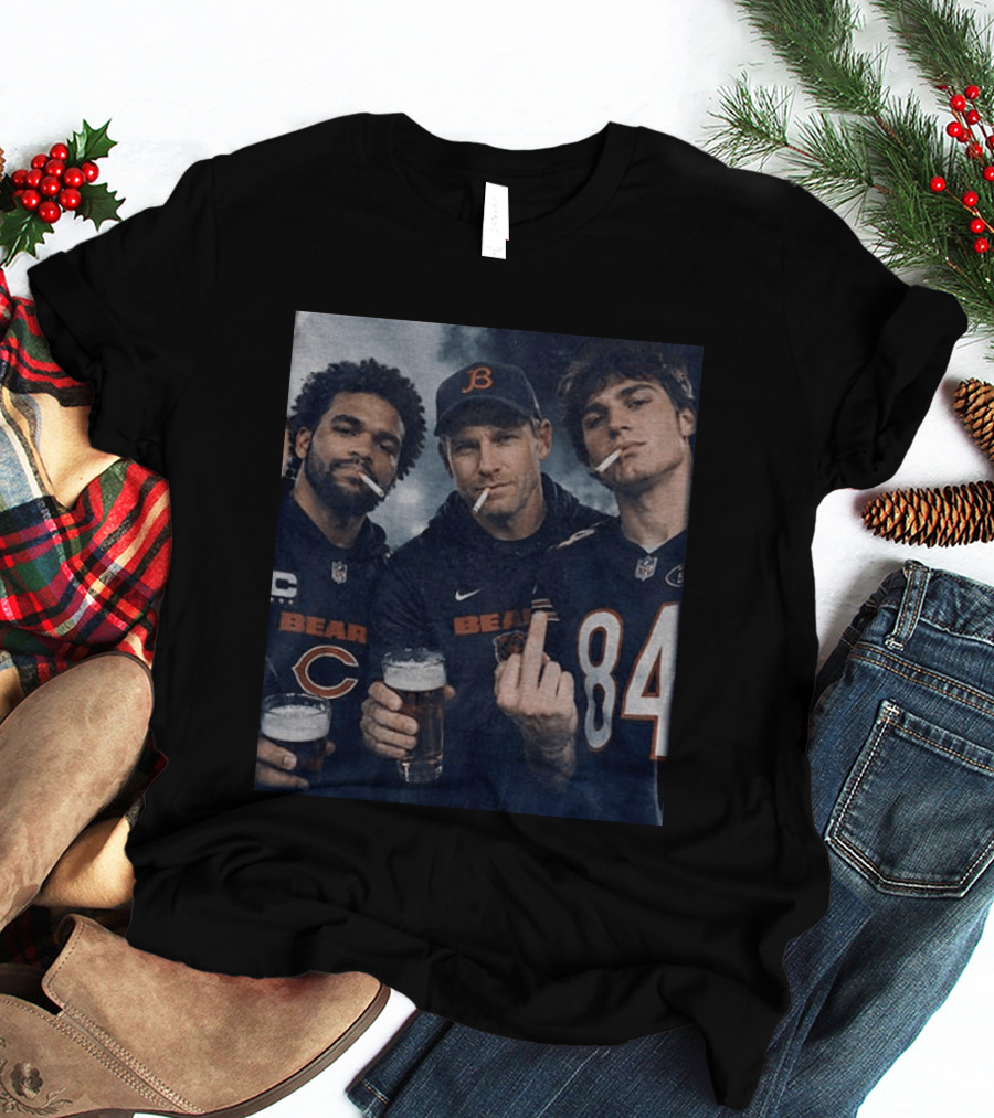 Colston Loveland Caleb Williams Ben Johnson Bears Football T-Shirt