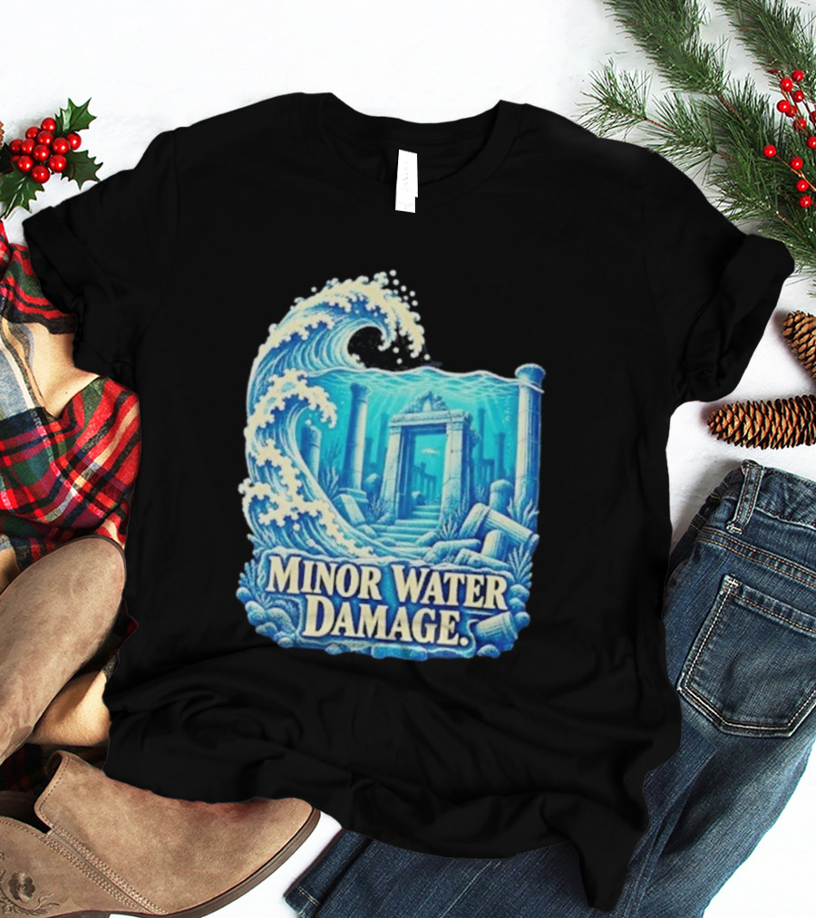 Minor Water Damage Ancient Architecture Underwater Ruins T-Shirt