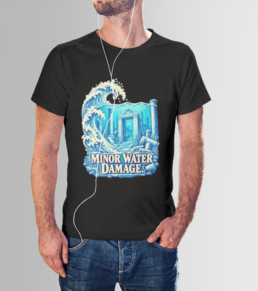 Minor Water Damage Ancient Architecture Underwater Ruins T-Shirt