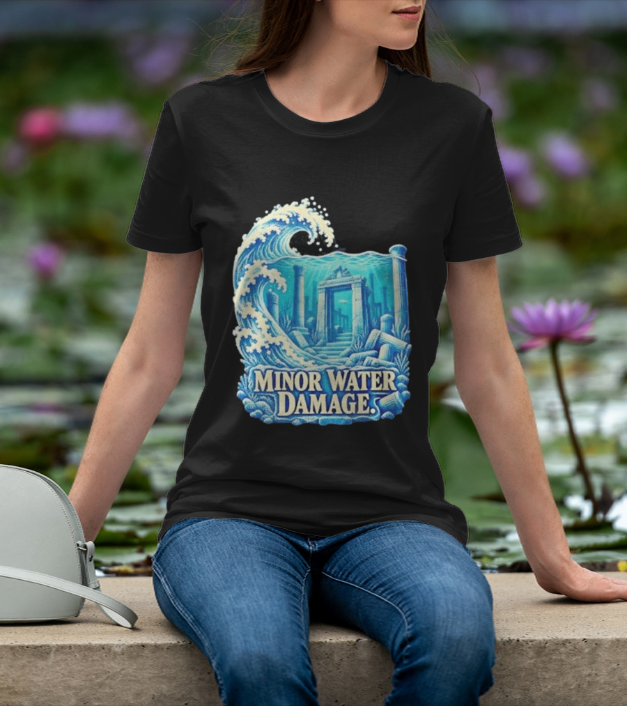 Minor Water Damage Ancient Architecture Underwater Ruins T-Shirt
