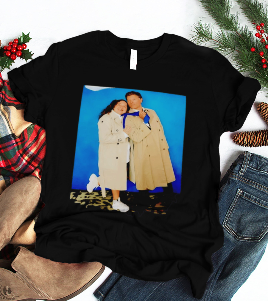 Misha Collins Castiel Supernatural Photo Trench Coat And Tie T-Shirt