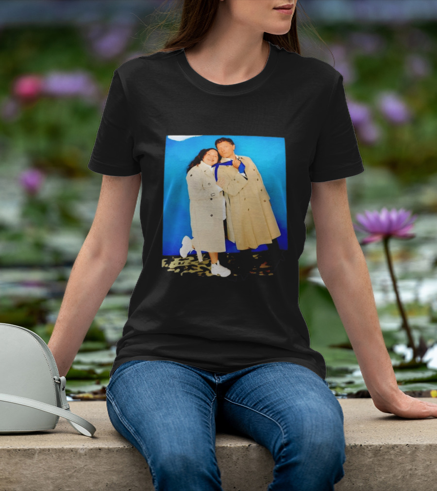 Misha Collins Castiel Supernatural Photo Trench Coat And Tie T-Shirt