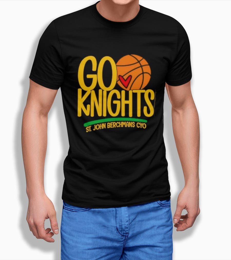 Go Knights St. John Berchmans CYO Basketball Pride T-Shirt