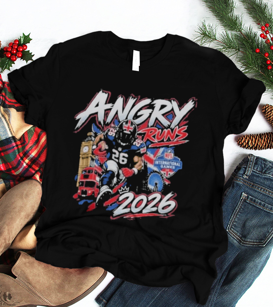 Angry Runs 2026 NFL International Games 56 London T-Shirt