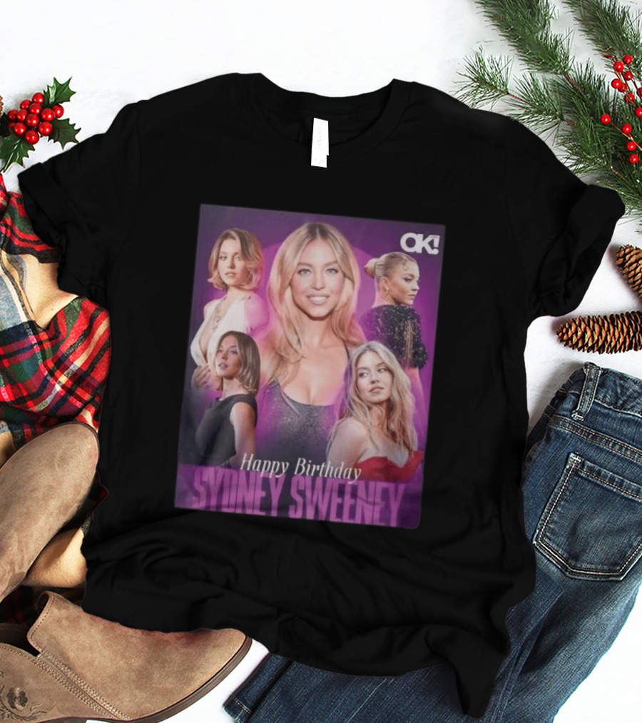 Sydney Sweeney Happy Birthday Celebration OK! Magazine 2026 T-Shirt
